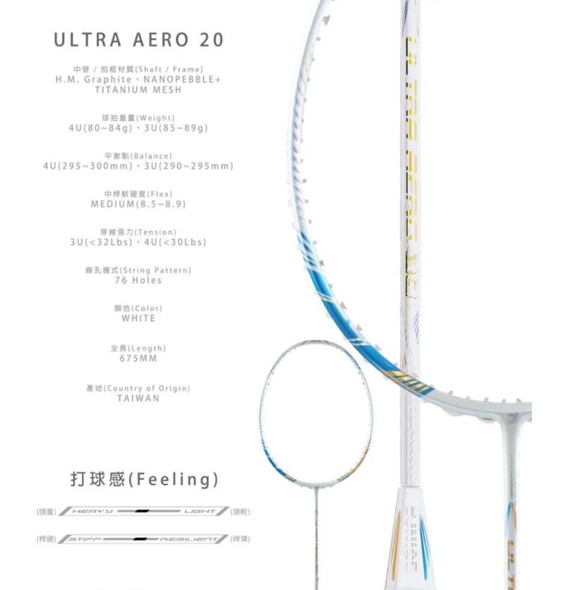 Jnice ULTRA AERO 20 Badminton Racket