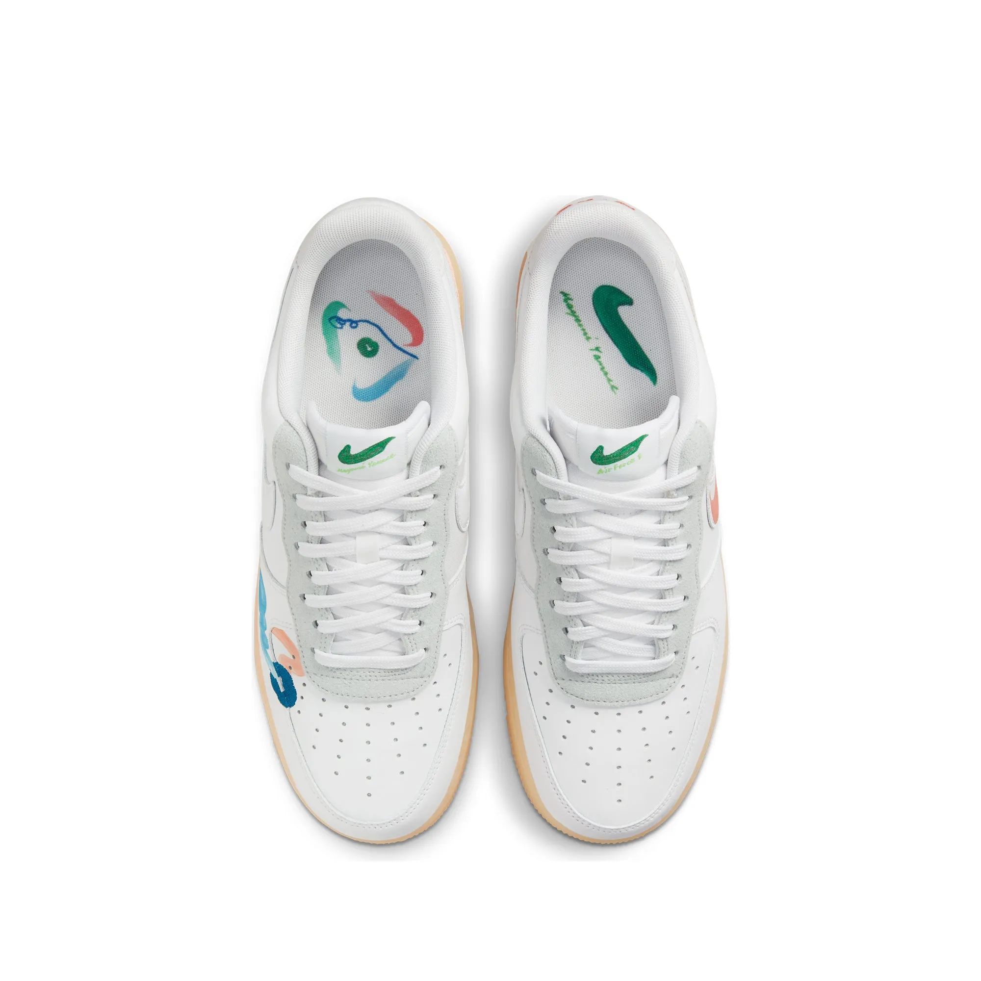 Nike Mens Flyleather Air Force 1 Shoes 'White'