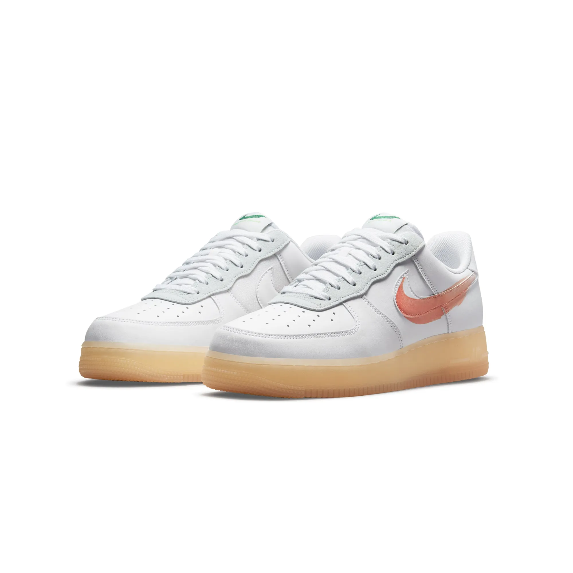 Nike Mens Flyleather Air Force 1 Shoes 'White'